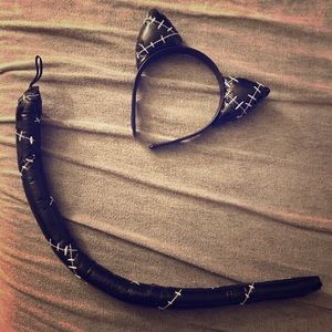 Cat woman ears and tail